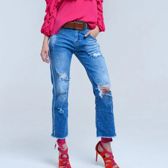 NEW Q2 Premium Mom Jeans - Picture 3 of 9
